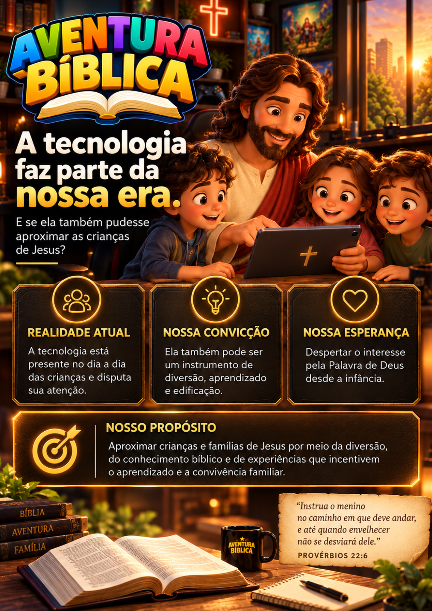 Aventura Bíblica: a tecnologia pode aproximar as crianças de Jesus